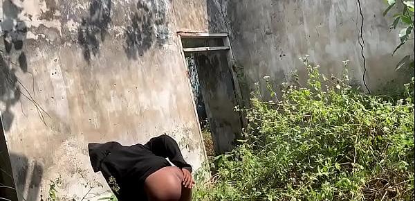  Slutty Naijaprincess  Fucks Another Stranger In A Dilapidated Building Without Condom(Outdoor Sex 2)